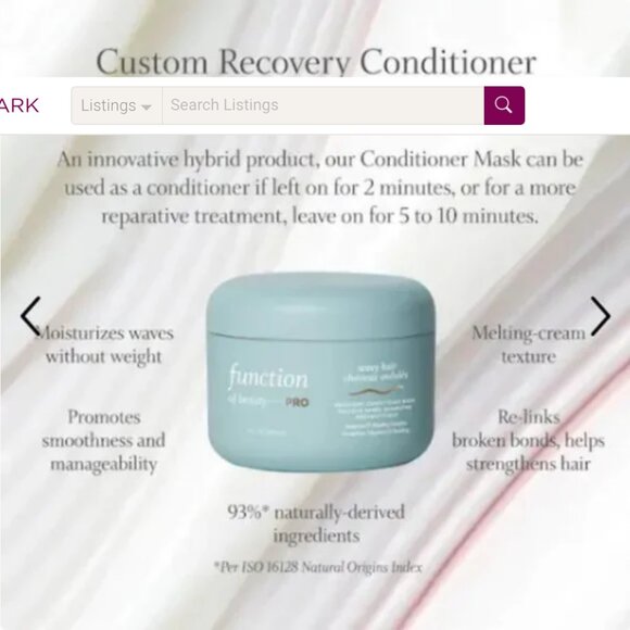 Function of Beauty Pro Wavy Hair Bond Repair Conditioner Mask - Picture 4 of 4
